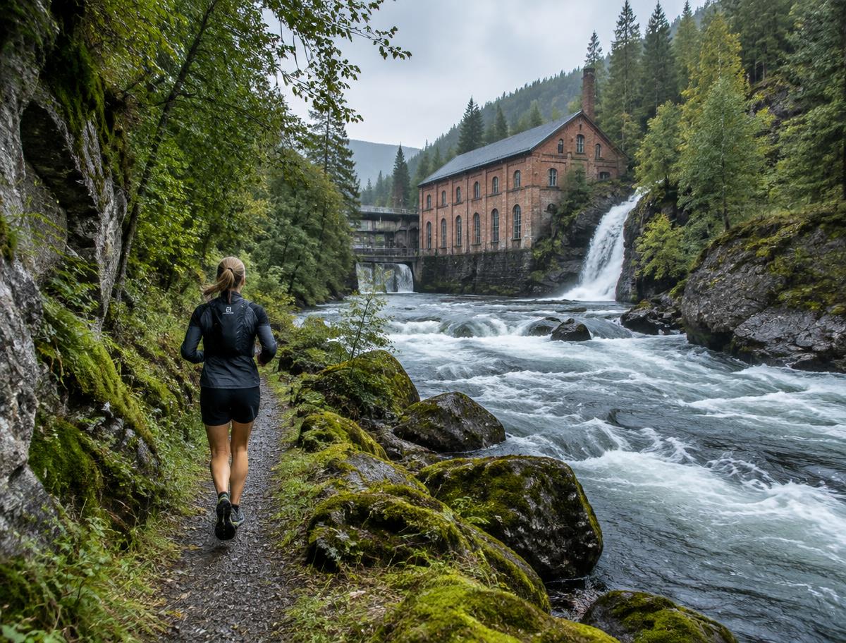 River Run & Optional Sauna — Up the Alnaelva to the edge of Østmarka — sauna optional